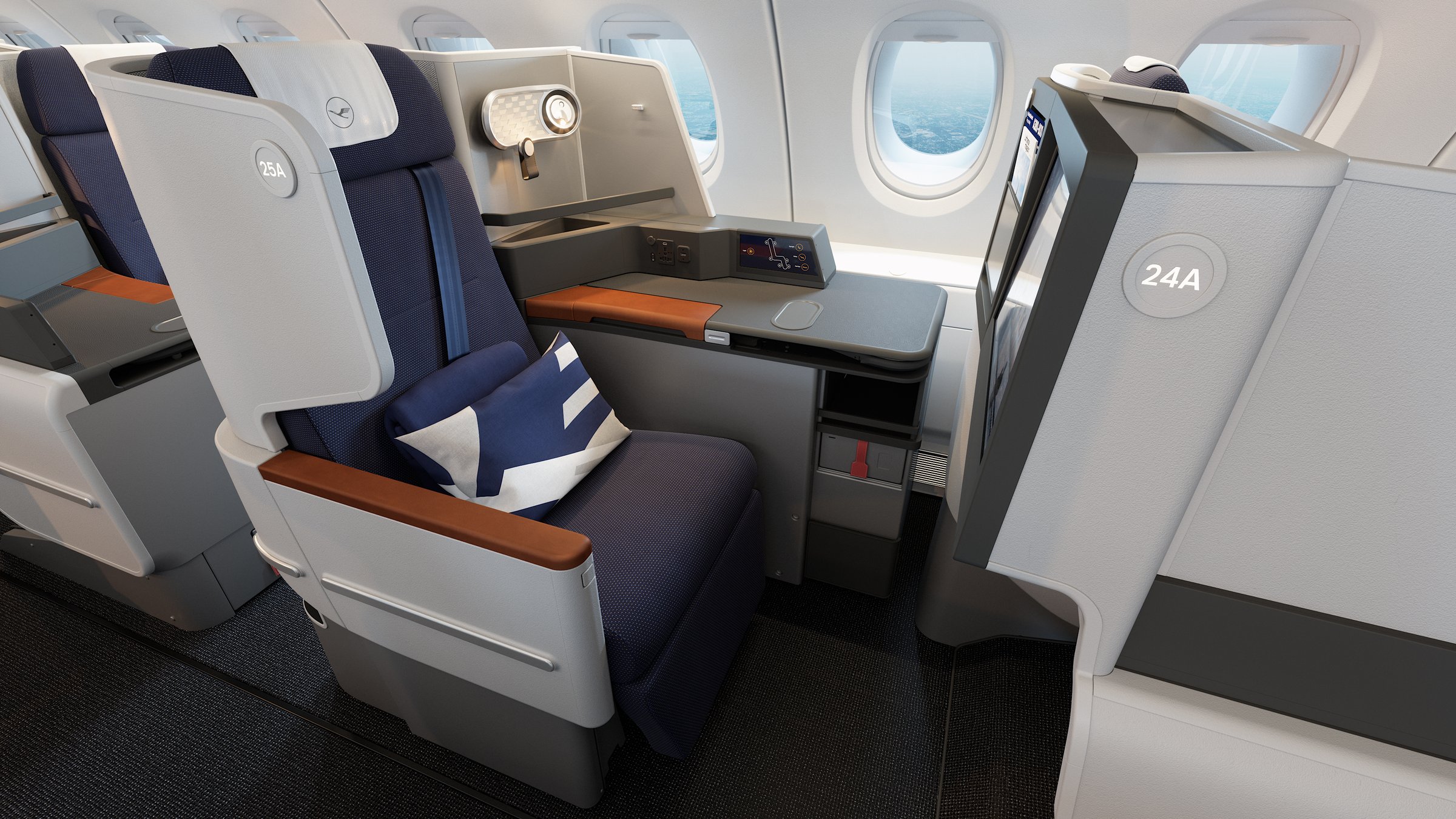 Lufthansa A380 business class window seat